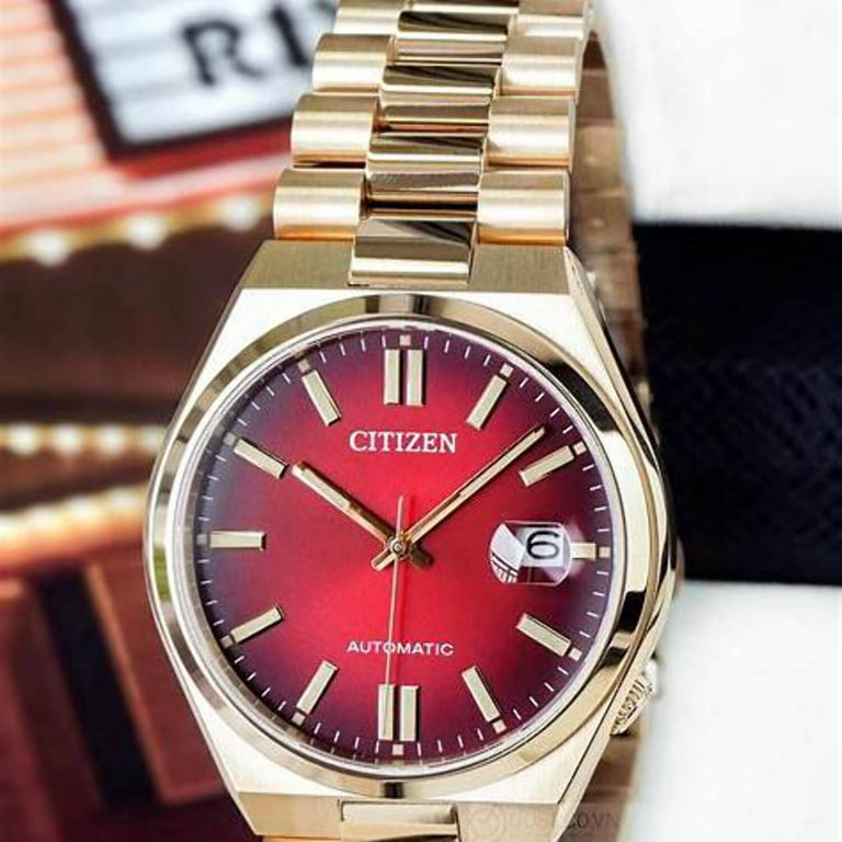 CITIZEN シチズン NJ0153-82X レッド Citizen NJ0153-82X Automatic Red Gold Tone Stainless Steel