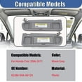 thumbnail image 3 of Left Driver & Right Passenger Side Car Sun Visor For Honda Civic 2006-2011, Sun Visor Replacement With Makeup Mirror, Replaces 83280-SNA-A01ZA-Right-warm grey, 3 of 6