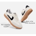 thumbnail image 5 of LUCKY STEP Womens Classic Retro Sneakers Non Slip Fashion Casual Shoes,Black&Beige&Grey, 5 of 10