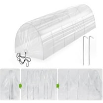 NOGIS 2 in 1 Mini Greenhouse Tunnel Greenhouses,Green Houses for Outside Garden Cloche Tunne Cover Garden Hoops Raised Beds,Outdoor Green House Kits to Build for Outside Winter