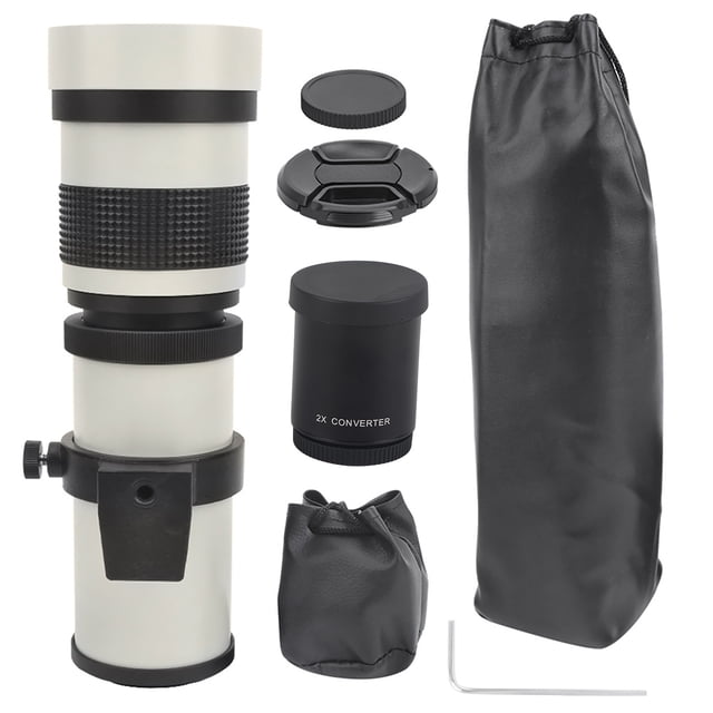 Lente teleobjetivo para cámara con montura ES, 420800 mm F8.316 Enfoque manual Lente de enfoque manual Lente adaptada para la perfección Jadeshay A