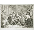 thumbnail image 3 of Nöel Hallé 24x19 Black Modern Framed Museum Art Print Titled - Wounded Antiochus After His Fall Dictating His Will (1738), 3 of 5