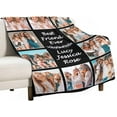 thumbnail image 5 of Custom Blanket with Picture Text Customized Photo Throw Blanket for Adult, Kids Personalized Family Photo Blanket for Mom, Dad, Grandma, Grandpa, Memorial Gifts for Christmas, Anniversary, Birthday, 5 of 6