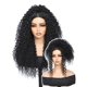 thumbnail image 1 of Peluca de encaje sintético YKHJH negra rizada de 66 cm con pelo de bebé, 1 of 8