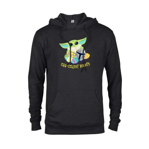 Star Wars The Mandalorian Grogu Easter Egg-Cellent Bounty - Pullover Hoodie for Adults - Customized-Black