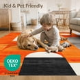 thumbnail image 4 of ODIKA 8'x10' Washable Area Rug Orange Abstract Mid Century Arches Muted Accents, Symmetrical Minimalist Design for Dining Room, Large Office, Lounge, Non-Slip Chair-Friendly Mat, 4 of 7