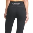 thumbnail image 4 of Calvin Klein Performance Women's Triple Logo High Rise Leggings, Black, XS, 4 of 5