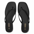 thumbnail image 4 of Chanclas Rihero de piel negra para mujer, talla 8, 4 of 6