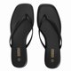 thumbnail image 4 of Chanclas Rihero de piel negra para mujer, talla 6.5, 4 of 6