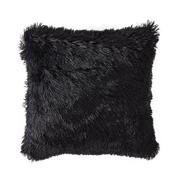 Funda de almohada de doble cara cómoda de terciopelo, almohada de felpa de cristal, funda de cojín para cabecera de sofá y hogar