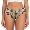 thumbnail image 1 of Fotbe Rustic Plaid Forest Lodge Calzones Estampados para Mujer – Ropa Interior de Algodón, Cómoda, Suave y Elástica-Small, 1 of 6