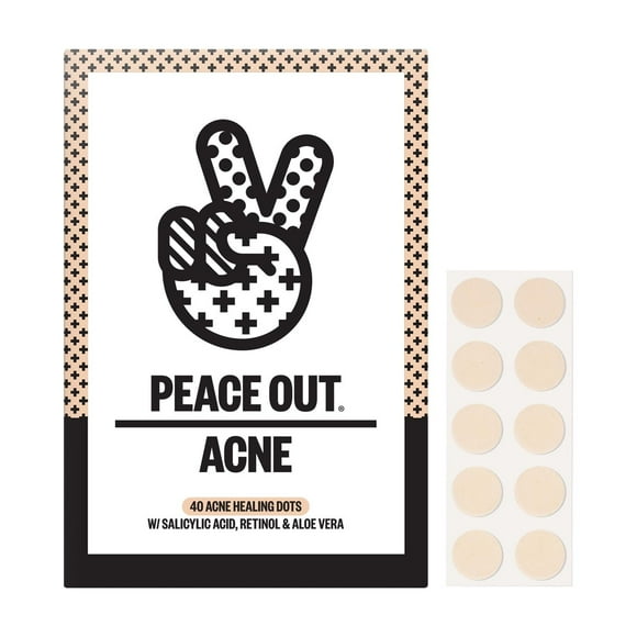 Parches para acné y espinillas PEACE OUT Skincare Jumbo Box (40 puntos)