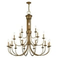 thumbnail image 3 of 42688-48 Livex Lighting Estate - 21 Light Extra Large Chandelier-44 Inches Tall and 42 Inches Wide-Antique Gold Leaf Finish, 3 of 13