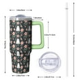 thumbnail image 2 of Halloween Black Cat 30 Oz Tumbler with Handle and Straw, Spooky Cute Stainless Steel Cup, Holiday Gift Mug, 2 of 5