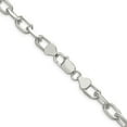 thumbnail image 3 of Necklace Chain Sterling Silver 7.5mm Diamond-cut Long Link Cable 18 inch 7.5 mm, 3 of 4