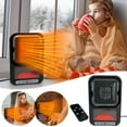 thumbnail image 3 of Wovilon Mini Heating Heater Office Home Wall Mounted Desktop Heater Heating Fan, 3 of 9