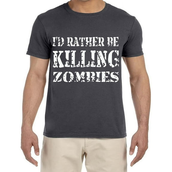 Gamer Gear Gifts Funny Zombie T-shirt Mens Graphic Tees