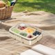 thumbnail image 1 of Large Capacity Snack Box Organizer | Portable Food Storage Tray With Lid & Handle | Transparent Plastic Container For Travel Fruit Candy Nut Vegetable | Multipurpose Party Platter | 33x25x13.5cm |, 1 of 6