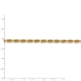 thumbnail image 5 of 14K Yellow Gold 5.0mm Diamond Cut Quadruple Rope Chain 24 Inch, 5 of 5