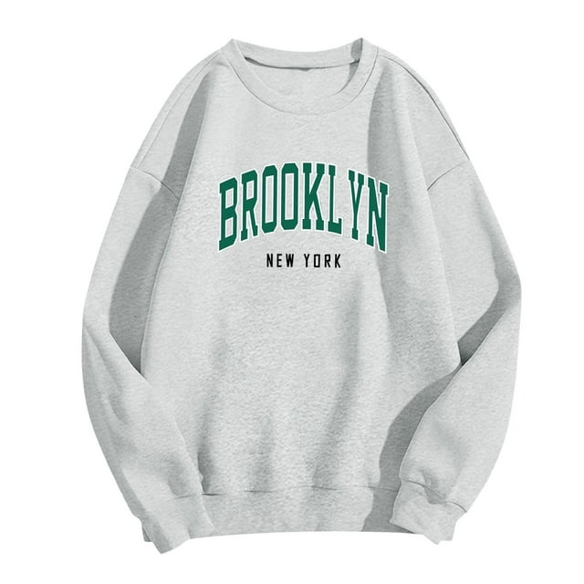 Men Womens Daily Home Outdoor Workout Letter Print Long Sleeve O Neck Top Sweatshirt Pullover