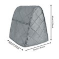 thumbnail image 7 of CarpNettore Stand Mixer Dustproof Cover with Organizer Bag, Household Keep Clean Mixer Protection Cover for Coffee Maker, Toaster Machine Gray, 7 of 7