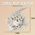 thumbnail image 3 of White Coral Reef Angelfish Sculpture – 11" Coastal Ocean Decor for Beach House | Polystone Tabletop Accent for Mantel, Shelf, or Nautical Room by Corner Merchant, 3 of 5