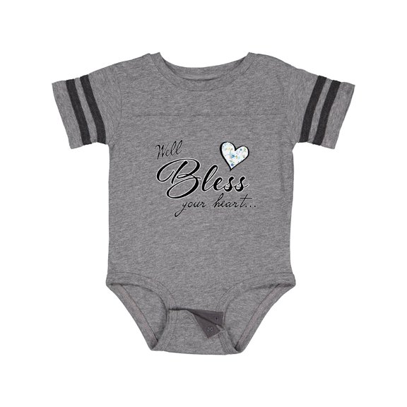 Inktastic Well Bless your Heart with Calico Print Boys or Girls Baby Bodysuit