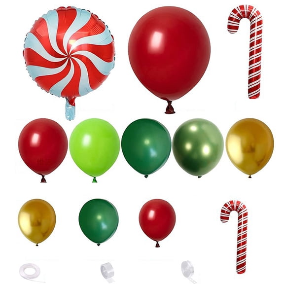 Christmas Balloons, Santa Claus Balloons for Christmas Balloon Garland, Xmas Holiday Christmas Party Decorations