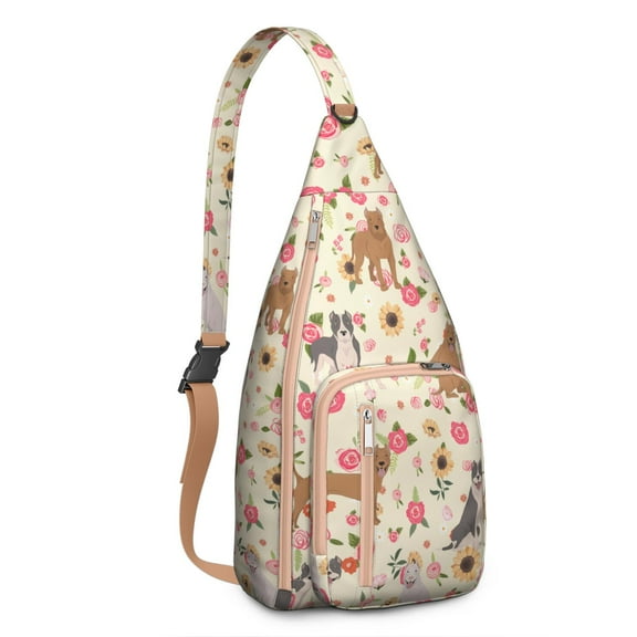 Waterproof Hiking Backpack Sling Bag for Women – Lightweight Crossbody Bag with Adjustable Strap, Multipurpose Chest Bag with Cute Paw Print for Travel & Outdoor Adventures – Dog Lover Gift