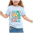 thumbnail image 1 of SXcggal One Print Shirt Kindergarten Shirts For Girls Kids Back To School T Shirt Children School Tee Cute Breathable Cozy Girls Tops, 1 of 5