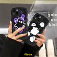 thumbnail image 2 of Funda Fantasma Linda Para Samsung A04 A23 A04s A13 A12 A14 A32 A20 A02s A03s A50 A50s A30s A04E A22 A21s A52 A51 A33 A11 A52s A53 M22 A31 Dibujos Animados Little Monster Ondulada Borde Cubierta Gao Jiahui unisex, 2 of 2