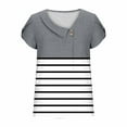 thumbnail image 6 of Youyipin Womens Summer Tops 2025 Cap Sleeve Trendy Tank Tops Irregular Neck Loose Fit Shirts graphic tees for women, 6 of 7