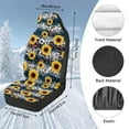 thumbnail image 7 of Uorisanigo Car Seat Covers for Front Seat, Washable Breathable Sunflower Cow Print Seats Covers for Cars, Not Airbag Compatible, Washable Seats Cover Fits for Most Vehicles, 7 of 7