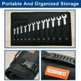 thumbnail image 3 of SORAKO 16pcs Ratchet Wrench Set 72 Tooth 1/4-13/16 Combination Spanner, 3 of 8