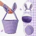 thumbnail image 4 of VibHome Easter Baskets Saving Home Textile Storage Storage Containers With Lids Easter Basket Easter Bunny Basket Cute Bag With Foldable Ears Tote Bags For Easter on Clearance!, 4 of 6