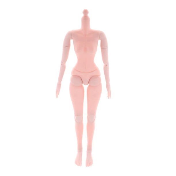 Muñeca Personalizada de 60cm, Cuerpo Femenino Desnudo Articulado de 11 Pulgadas para Muñeca BJD Sin Cabeza , Piel rosa Baoblaze Cuerpo de muñeca BJD