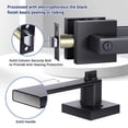 thumbnail image 3 of 2 Piezas Manija de Puerta sin Llave,Manija de Puerta de Privacidad con Cerradura,Chapas para Puertas Interiores sin Llave,Mango Reversible Que Soporta Puertas de Mano Lzquierda y Derecha,para Recámara, 3 of 8