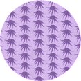 thumbnail image 1 of Ahgly Company Tapis de Zone Rond Transitionnel Violet pour Intérieur Lavable à la Machine, 6 Pieds Rond, 1 of 7