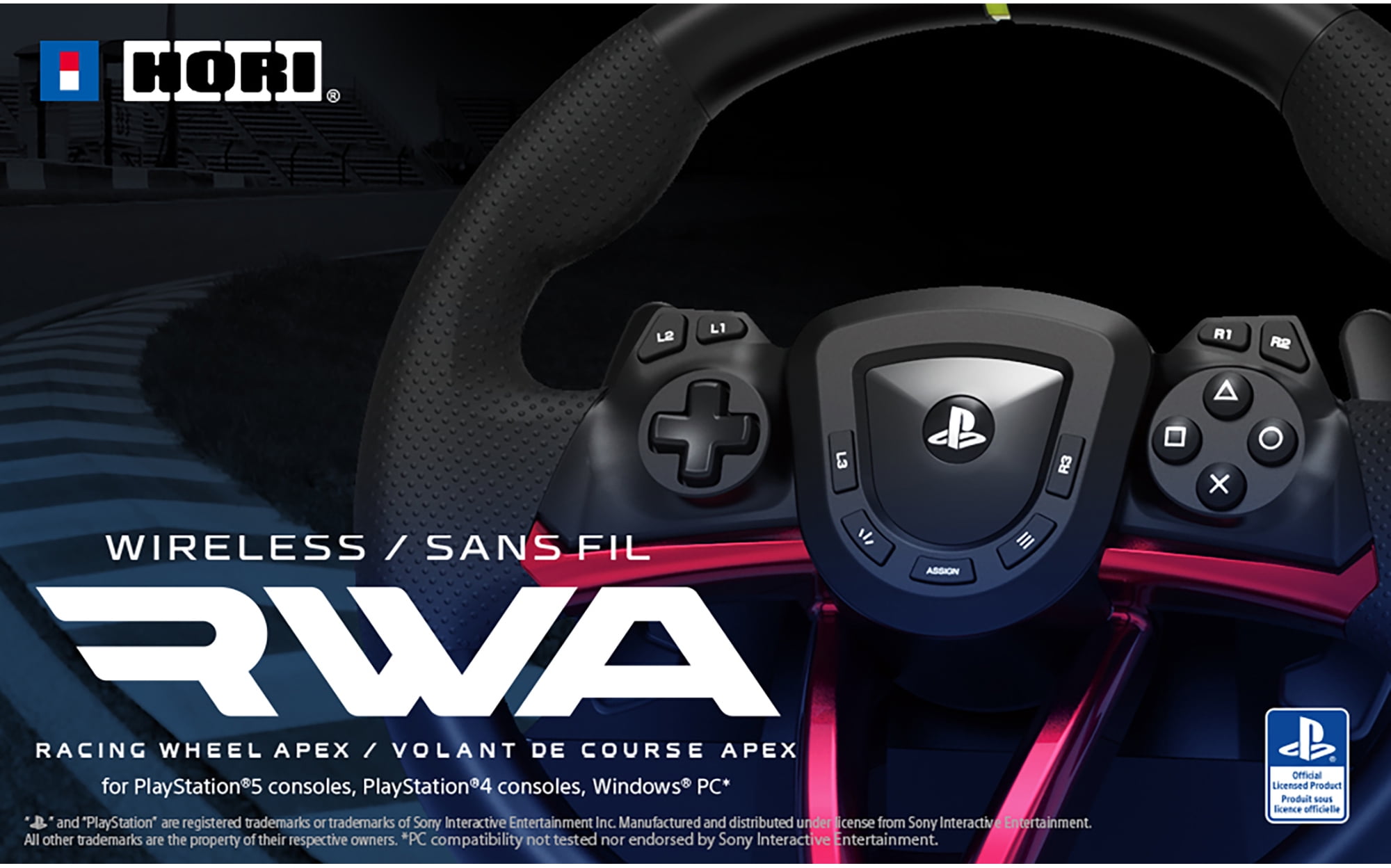 PC Accessory:  Racing - HORI APEX wireless Wheel