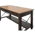 thumbnail image 2 of Bowery Hill Wood Writing Desk Writing Table Office Desk in Black, 2 of 7