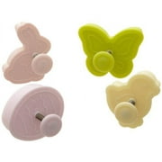 Ateco Easter Themed Plunger Cutters Baking Supply, 5 by 5 by 2-1/4-Inch, Cognac
