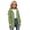 00#&-Green2214, variant on Kiijoy Girls Long Jacket Hooded Outerwear Coat with Pocket, Blue, 5-6 Years