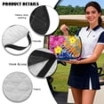 thumbnail image 6 of SEANATIVE Foldable Golf Cart Seat Cover, Easy to Carry, Portable Golf Cart Towel Blanket for 2-Person Seats, Fit for EZGO TXT/RXV, Club Car DS, Tropical Monstera Palm Leaf Flower, 6 of 7