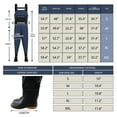 thumbnail image 6 of ANMINY Fishing Chest Waders, Fishing Waders for Men Women Waterproof Hunting Chest Wader with Bootfoot Belt Breathable Lightweight Black Blue, 6 of 8