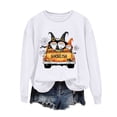 thumbnail image 2 of Black*Friday Chaoheng Women's Fashion Hoodies & Sweatshirts Women's Round Neck Halloween Graphic Sweatshirt,Long Sleeve Comfortable Pullover Womens Fall Clothes on Sale, 2 of 3