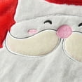 thumbnail image 4 of Baby Christmas Outfit My First Christmas Baby Girl Boy Outfit Footed Romper Santa Hat 2Pcs, 4 of 8