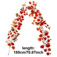 thumbnail image 2 of Fall Eucalyptus Leaf Garland,5.9 Ft Autumn Faux Eucalyptus Leaves Fall Garland,Thanksgiving Harvest Festival Decorations for Home Mantle Porch Outdoor Indoor Wedding Table Wall Arch Decor, 2 of 8