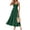 Green, variant on Womens Summer Dresses Casual Square Neck Sleeveless Formal Wedding Guest Beach Vacation Boho Maxi Dress M