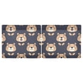 thumbnail image 3 of Happy Bear Pattern Tier Curtains Tier Kitchen Living Room Bedroom Balcony 2 Panels 27x24 Inch, 3 of 9