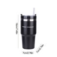 thumbnail image 2 of Vaso aislado al vacío de acero inoxidable 304 con taza aislada al vacío para coche con pajita, 2 of 8